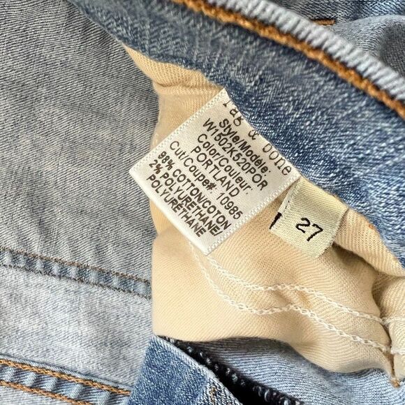 Rag & Bone Jeans Women's Size 27 The Skinny Portland Light Wash Raw Hem - Picture 7 of 13